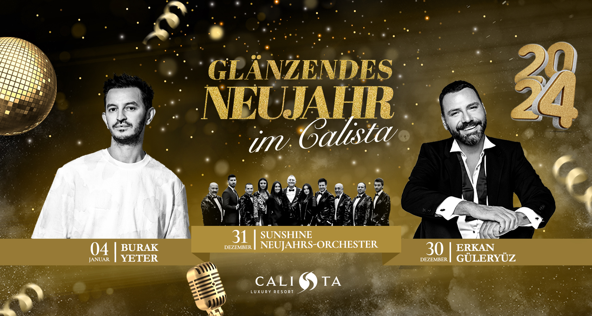 Calista Resort Hotel New Year Banner De