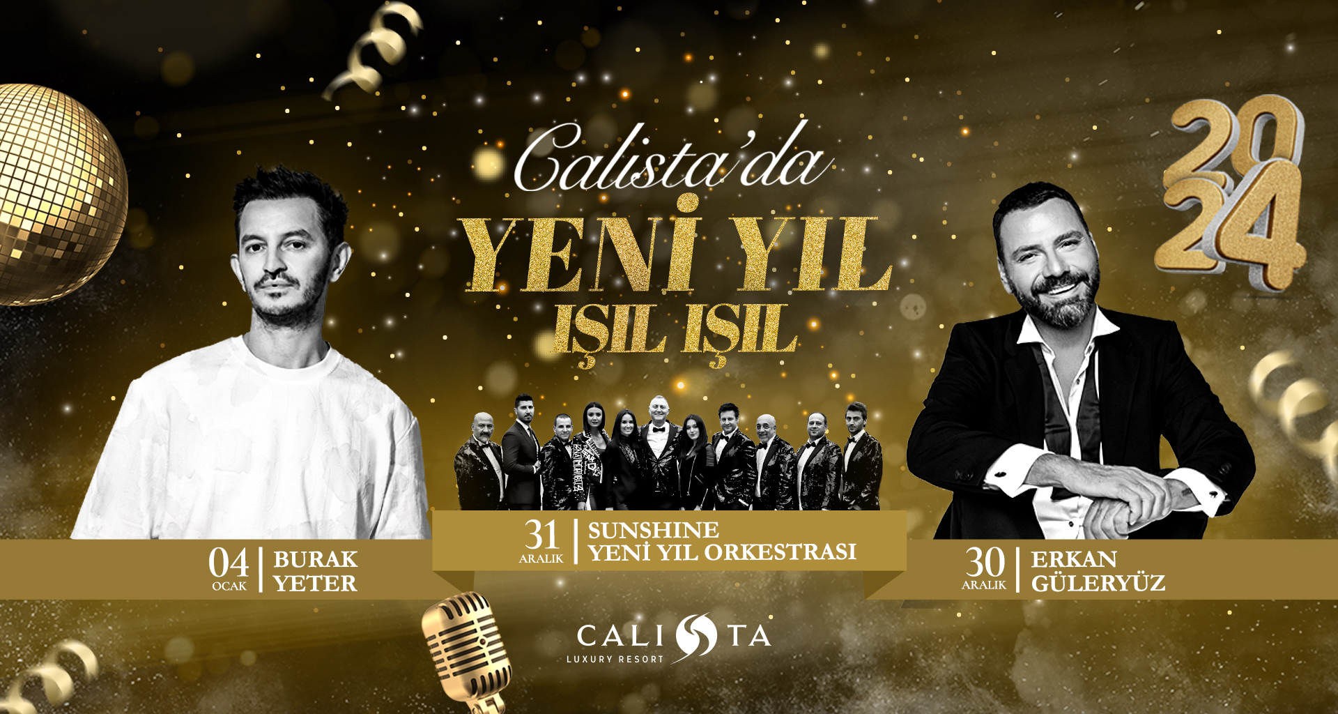 Calista Resort Hotel New Year Banner Tr