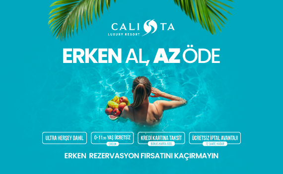 Calista Resort Erken Rezervasyon Card